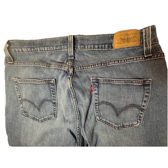 Levis 529 Women’s Curvy Stretch Jeans Size 14 Blue Boot Cut Mid Rise - Picture 10 of 15